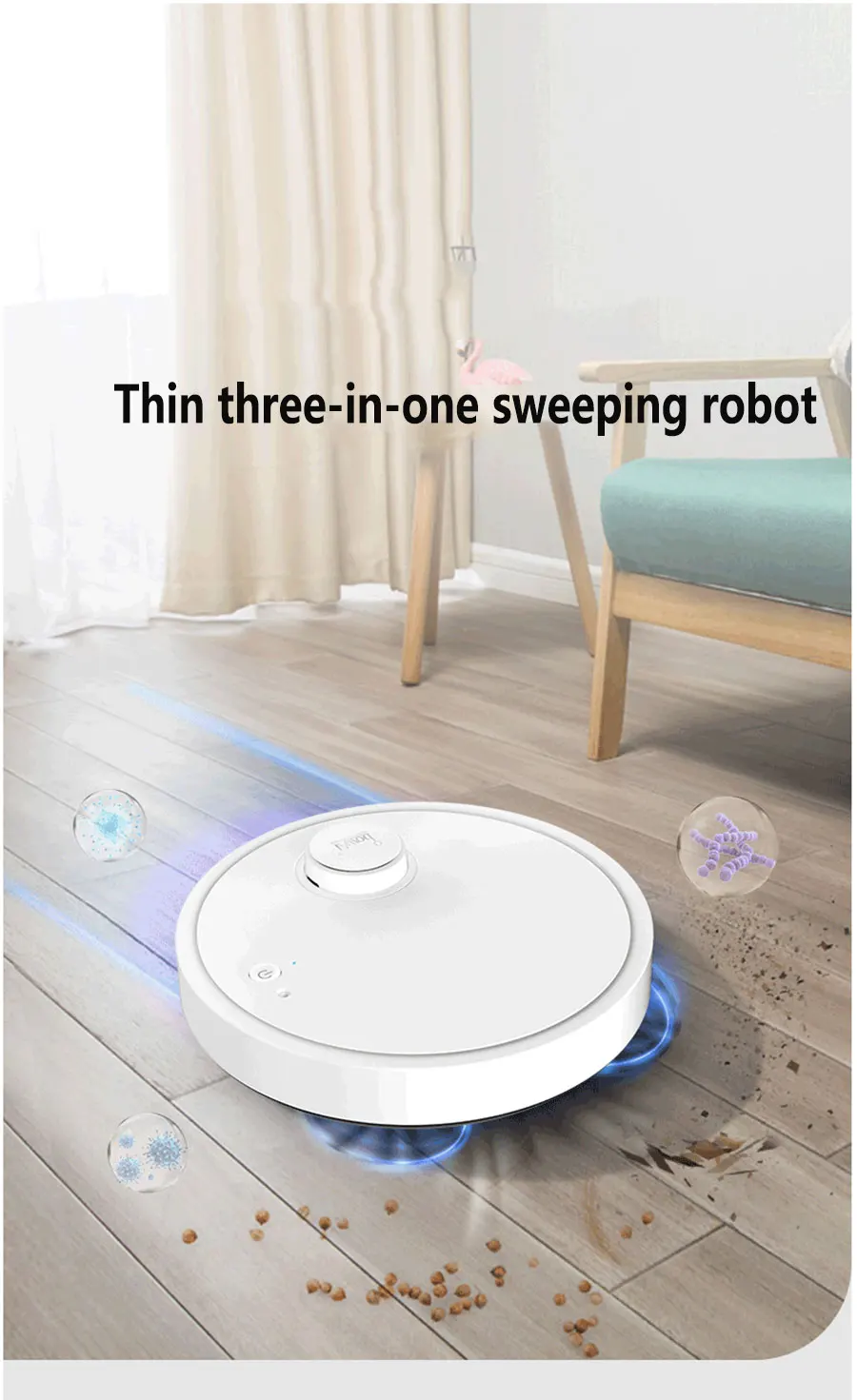 NEW Automatic Robot Vacuum Cleaner 3-in-1 Smart Wireless Sweeping Wet And Dry Ultra-thin Cleaning Machine Mopping Smart Home