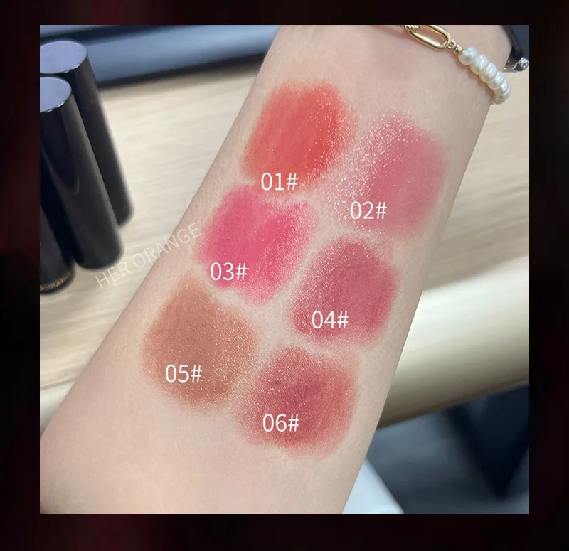 Low Saturation Mirror Water Light Solid Lip Gloss Mirror Russet Lipstick Moisturizing Lips Tint Nature Nude Lip Makeup Cosmetics