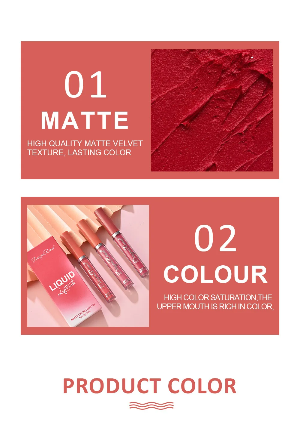 3 PCS Liquid Lipsticks Set Long Lasting Make Up For Women Korean Beauty Cosmetics Matte Lipsticks Waterproof Long lasting