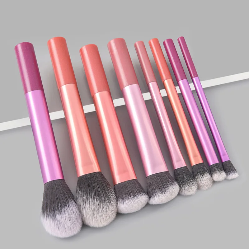 7/8pcs Makeup Brush Kit Soft Synthetic Hair Make Up Brushes Foundation Blush Eyeshadow Cosmetic Makeup Tools