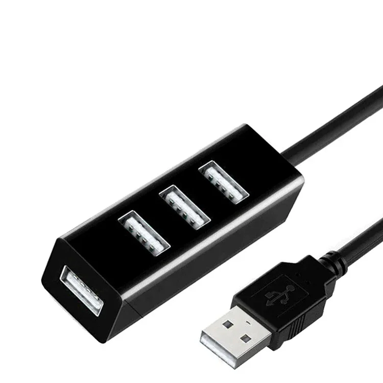 Hub USB 2.0 Multi Expander Hub USB Splitter Power Adapter High Speed 4 Port In One for PC Computer Accessories