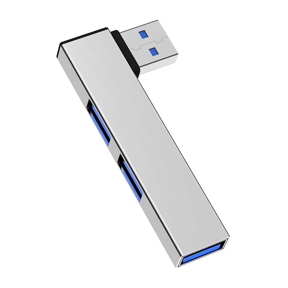 Silver USB To 3USB