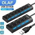 USB 3.0 Power Adapter 4 Port Multi USB Splitter Hub USB Hub 2.0 Type C HUB Multiple Expander High Speed For Computer Accessorie