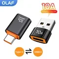 USB 3.0 Power Adapter 4 Port Multi USB Splitter Hub USB Hub 2.0 Type C HUB Multiple Expander High Speed For Computer Accessorie