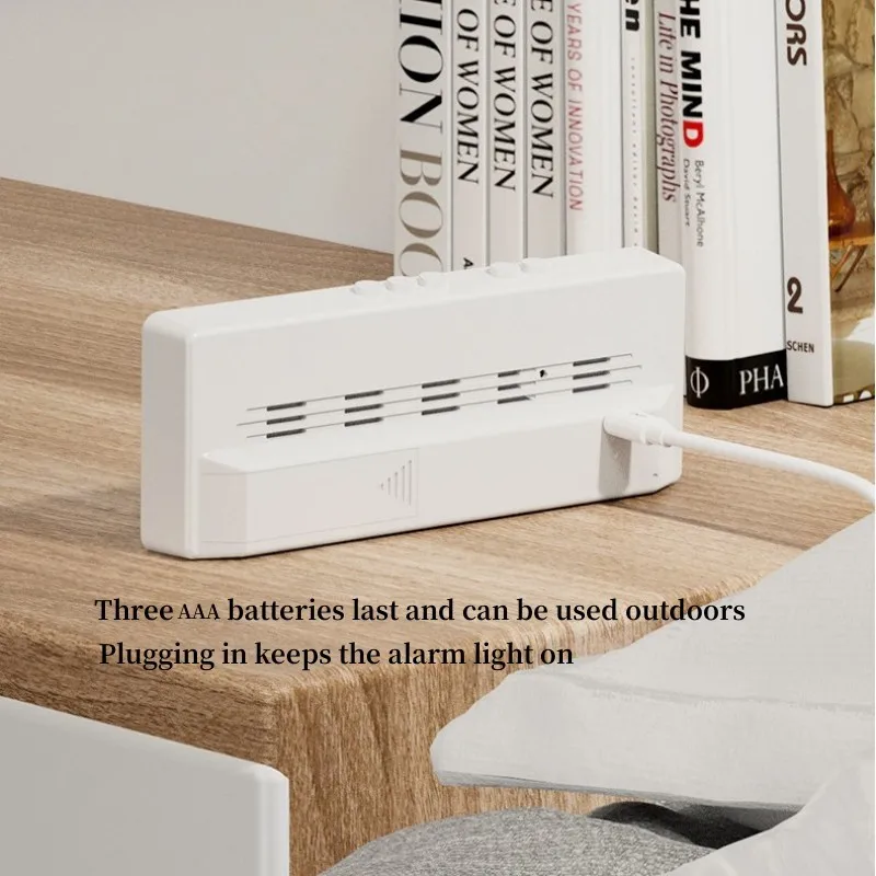 LED Alarm Clock Electronic Student Digital Clock Voice Control Dual Snooze 12/24H Dual Alarms Temperature Mute Table Clock